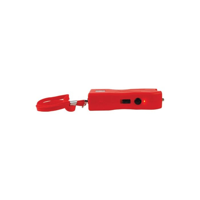 Runt Red Stun Gun With Flashlight And Wrist Strap Disable Pin
