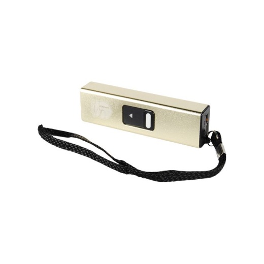 Slider Stun Gun Flashlight - Gold