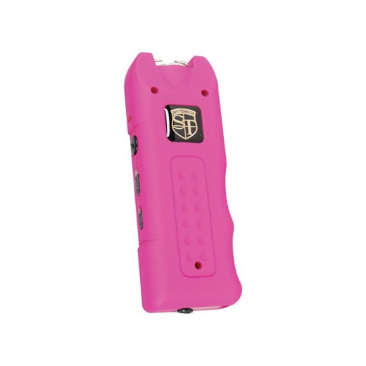 Multiguard Stun Gun, Alarm, And Flashlight With Built In Charger Pink