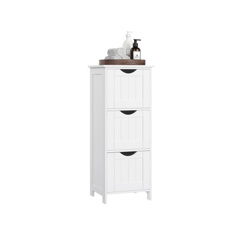 3 Drawers Floor Cabinet - White