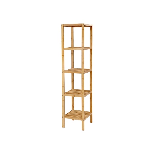 5-Tier Bamboo Bathroom Shelf