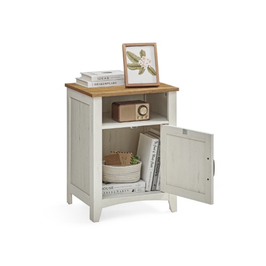 Farmhouse Nightstand With Barn Door