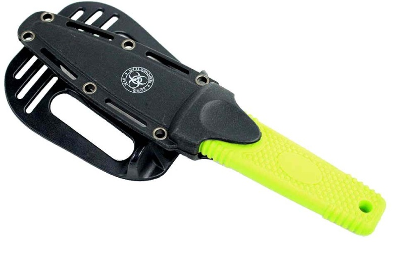 7.75" Zomb-War Green Boot Hunting Knife With Sheath