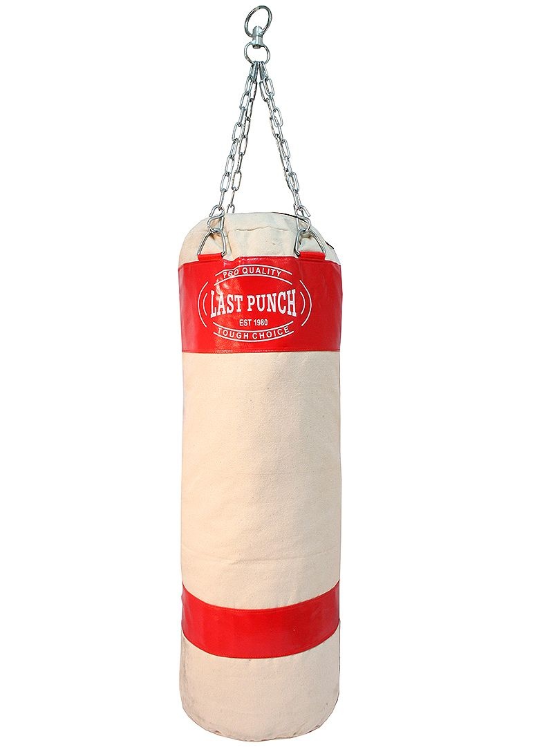Last Punch Heavy Duty Red Punching Bag With Chains
