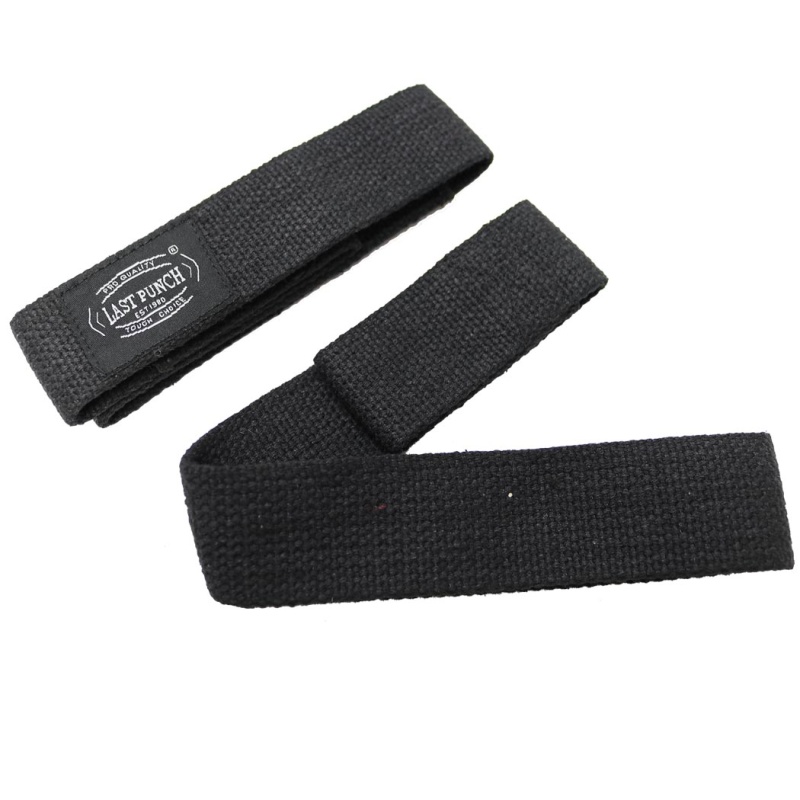 Last Punch Black Weight Lifting Wrist Assist Wraps Exercise Equipment