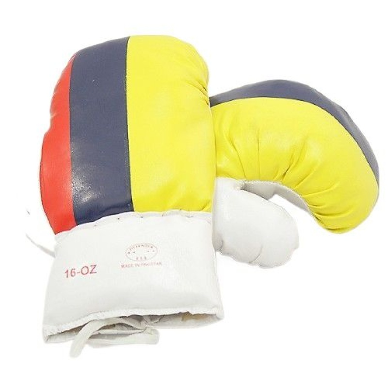 16Oz Colombia Flag Boxing Gloves
