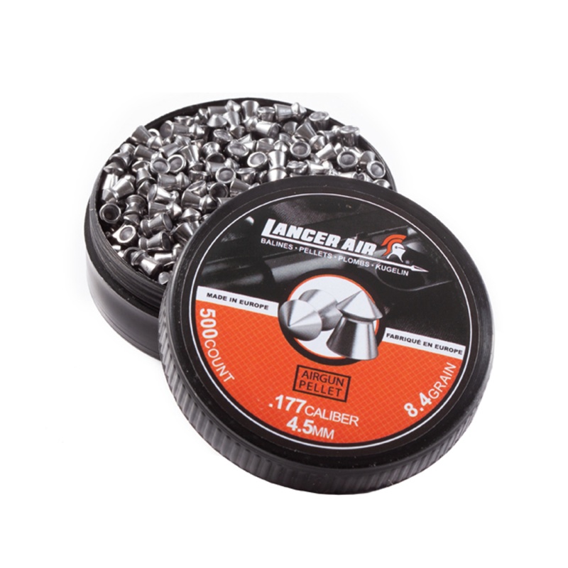 Lancer Air 4.5Mm Pointed 0.177 Caliber 8.4 Gram Air Gun Pellets (1 Pack Of 500 Pellets)