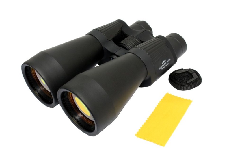40X60 Black Perrini Powered Outdoor Ultra Compact Binoculars With Pouch