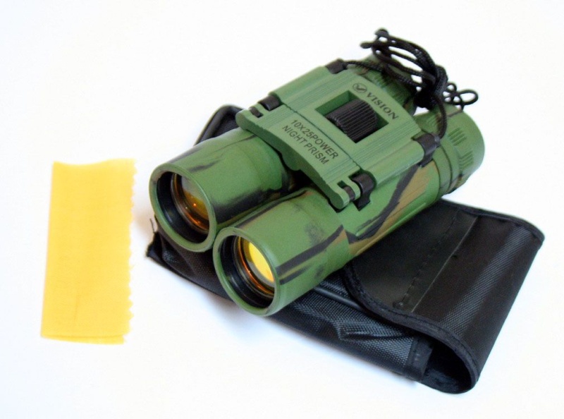 10X25 Ruby Lense Perrini Binoculars Camo Good Quality With Pouch