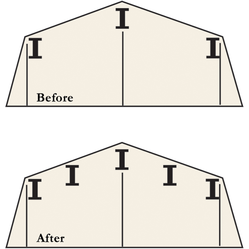 Roof Strengthening Kit For Arrow Sheds 10 Ft. X 12 Ft. (Except Swing Door Units)