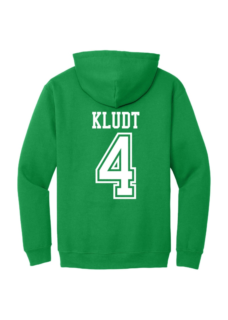 #4 Evan Kludt North Dakota Football Youth Hood