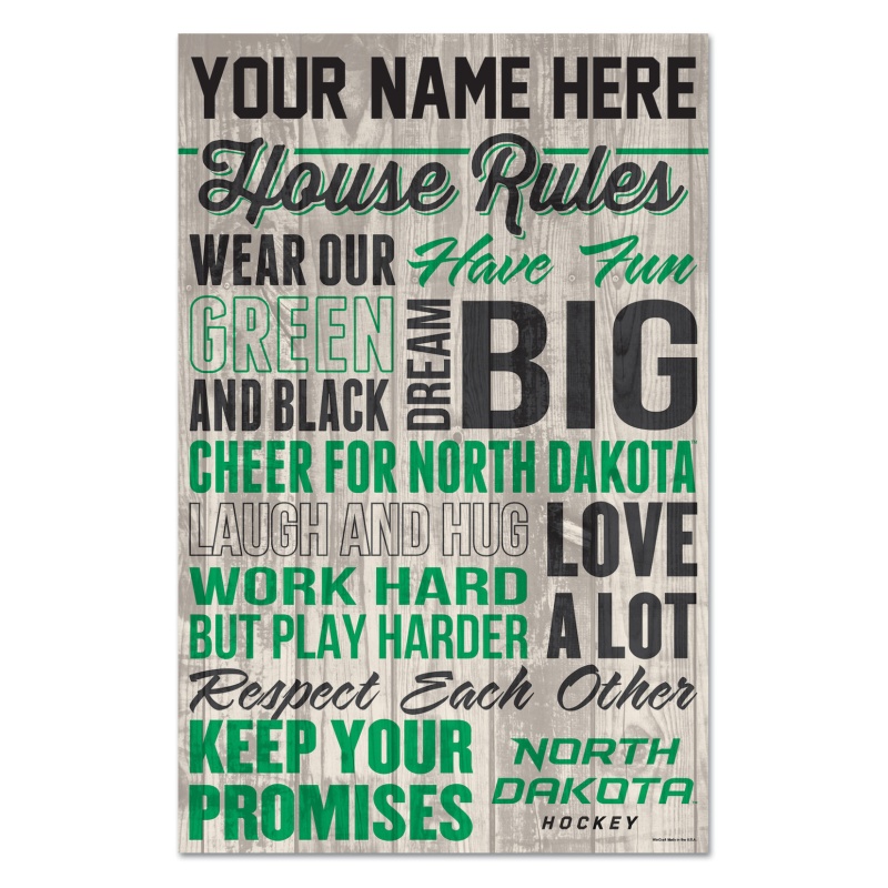 Personalized House Rules Wood Sign