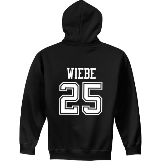 #25 Abram Wiebe Nd Hockey Sport Youth Hood