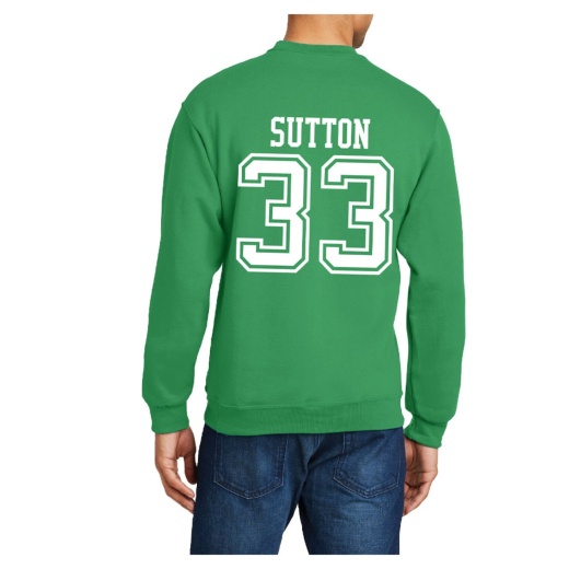 #33 Jett Sutton Nd Football Sport Adult Crew