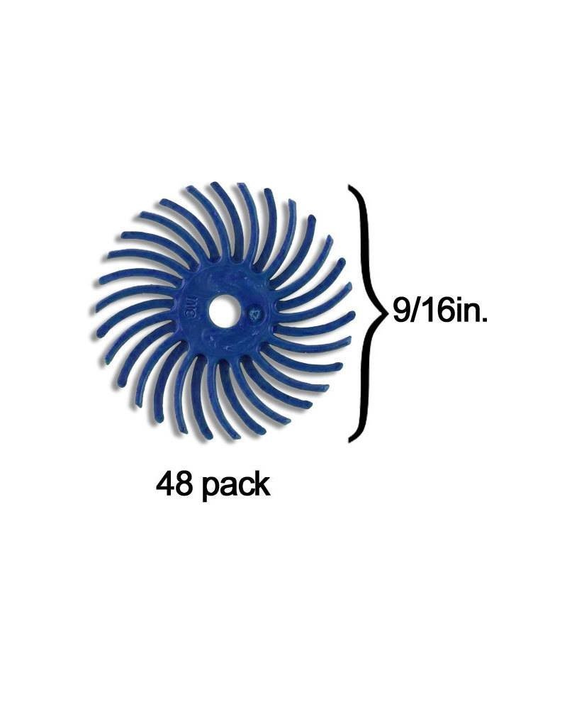 3M 3M Radial Bristle Disc 9/16'' Blue 400Grit (48 Pack)