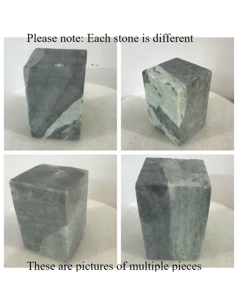 Stone Indian Brown Soapstone 4lb Block 3x3x4.5