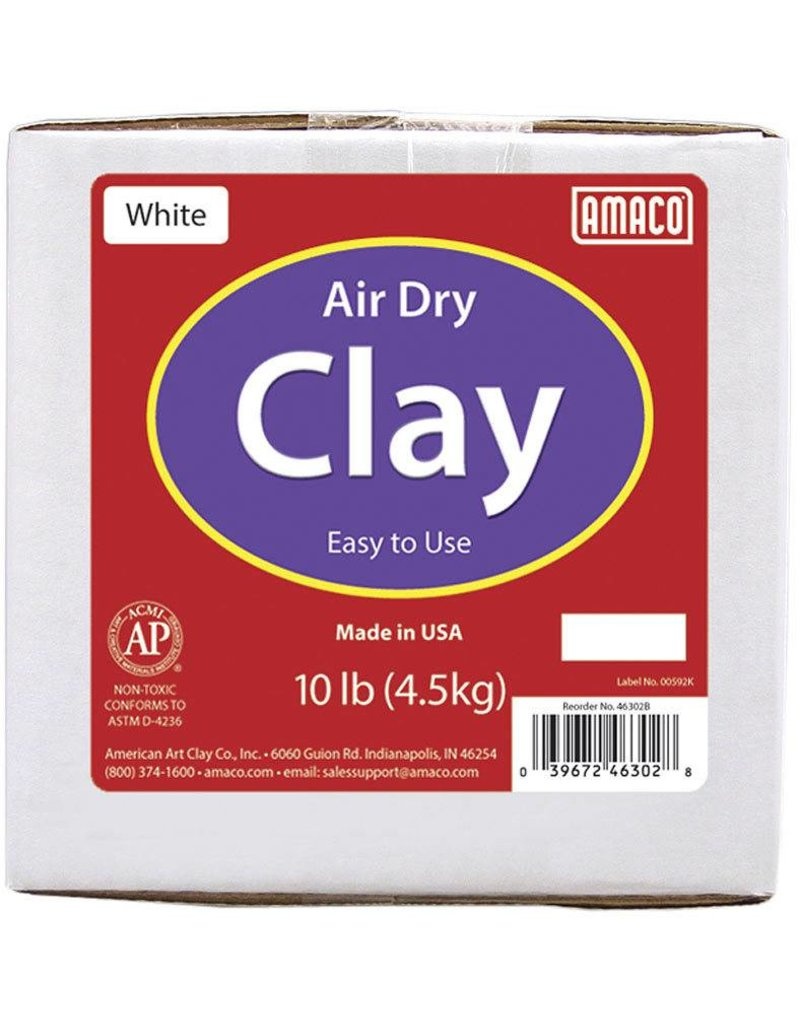 Amaco Amaco White 10 Lb. Air Dry Clay 10 Lb