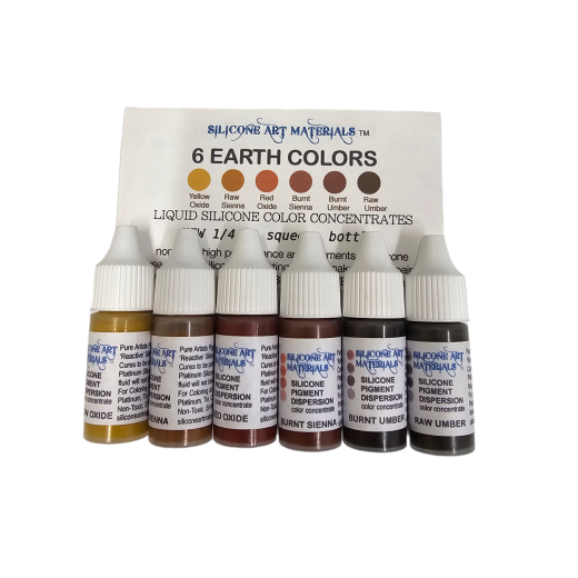 Silicone Dispersion Earthtone 7Ml 6Pc Set
