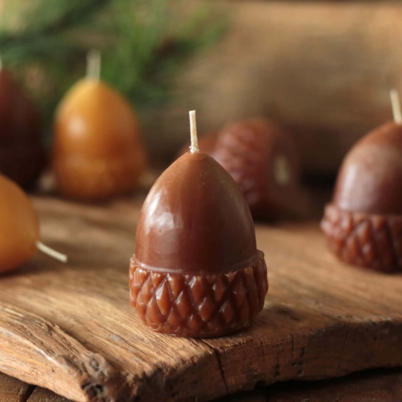 Scented Acorn Candle Set Of 2