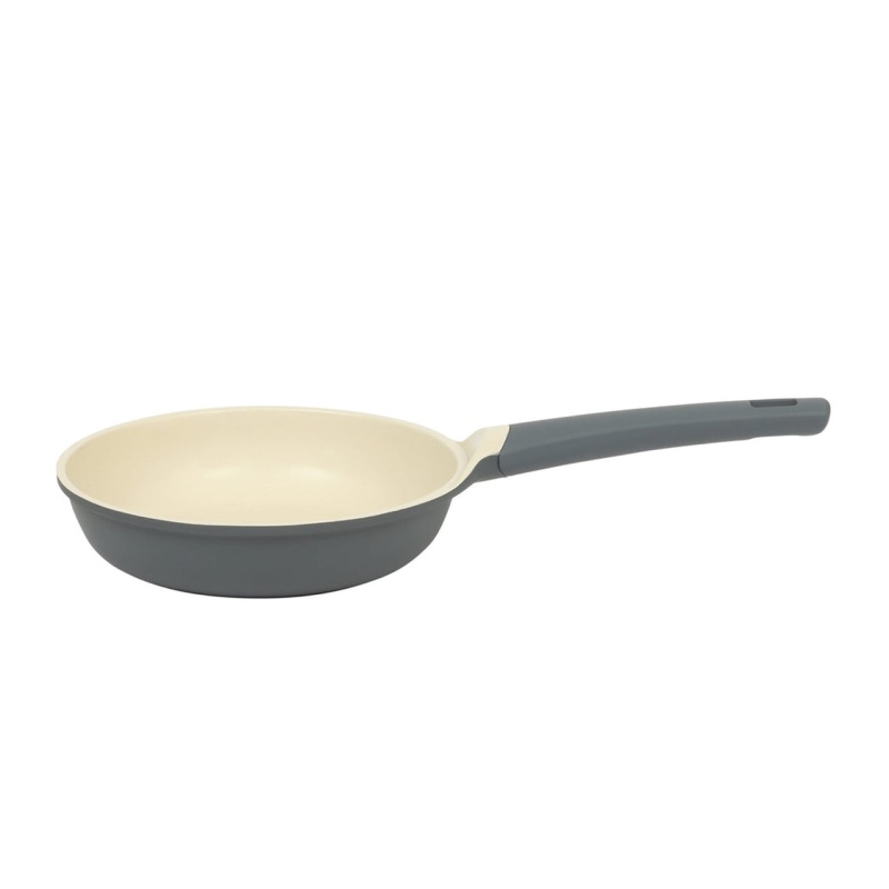 Oster Rooney 10 Inch Ceramic Nonstick Cast Aluminum Frying Pan In Grey