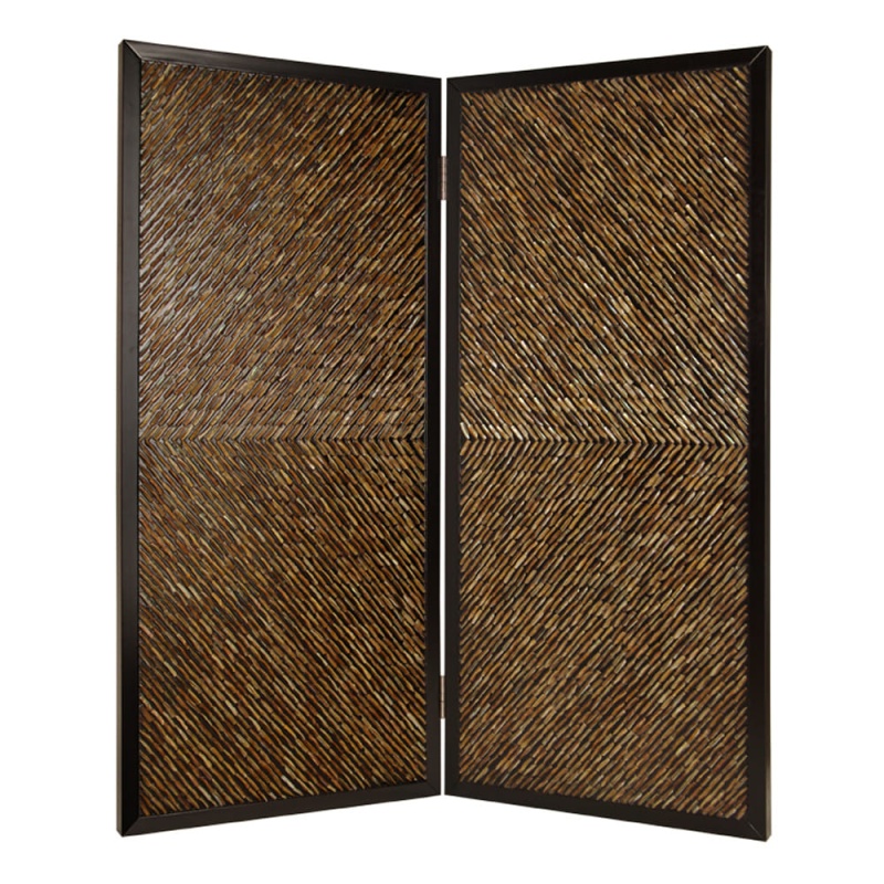 63" X 84" Multi Color Wood Screen