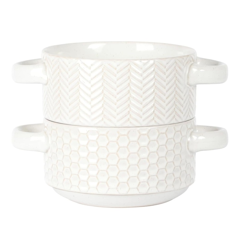 Gibson Elite Earlhart 2 Piece 6 Inch Soup Bowl Set