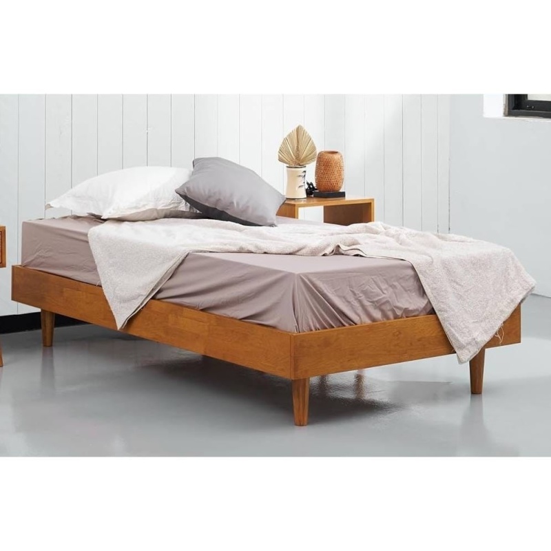 Twin Size Mid-Century Modern Platform Bed Frame