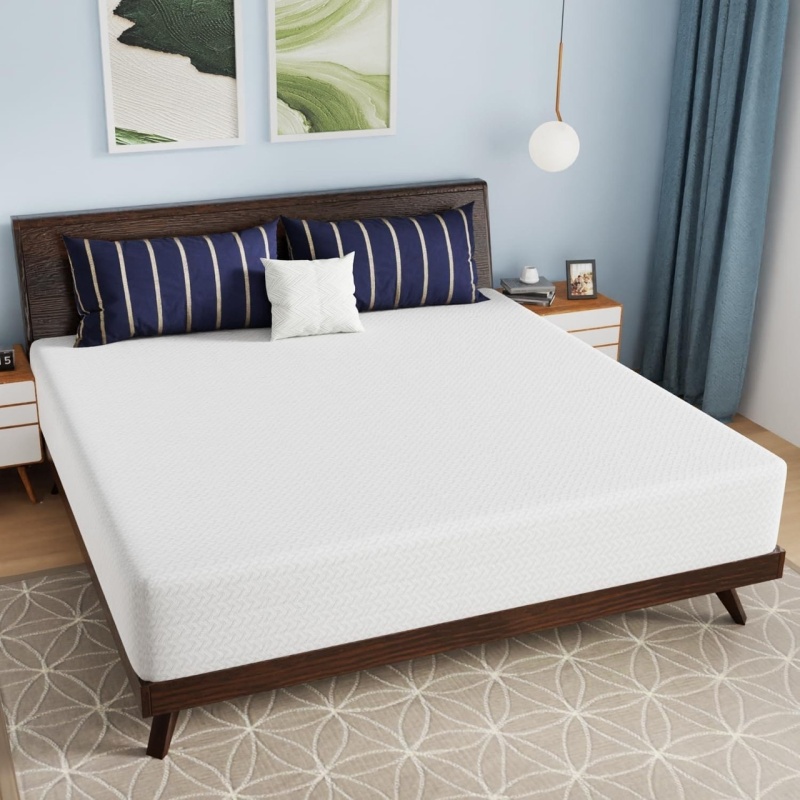 King Size 12-Inch Charcoal Infused Memory Foam Mattress With Removable Cover