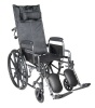 Reclining Wheelchair 16" Leg Rests Desk Arms 300Lb 1/Cs