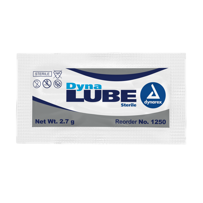 Dynalube Lubricating Jelly 2.7Gm Individual Packet 144/Bx 12 Bx/Cs