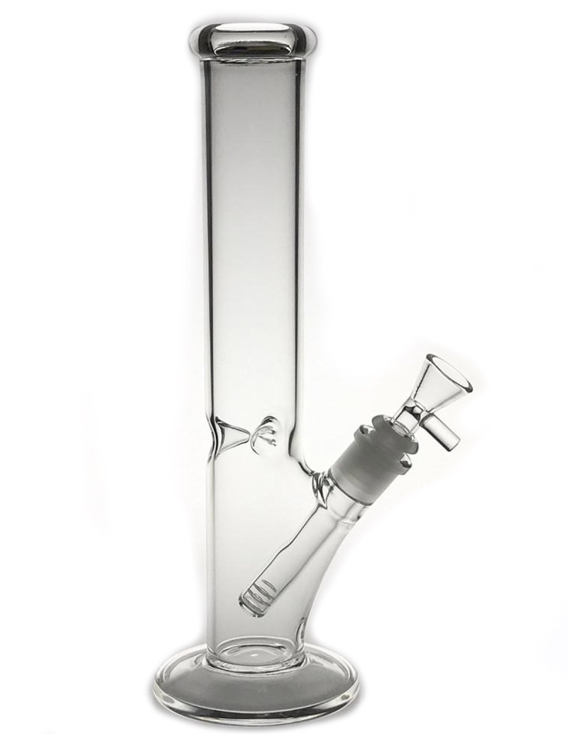 10 “ Straight Ice Pinch Glass Waterpipe Bong