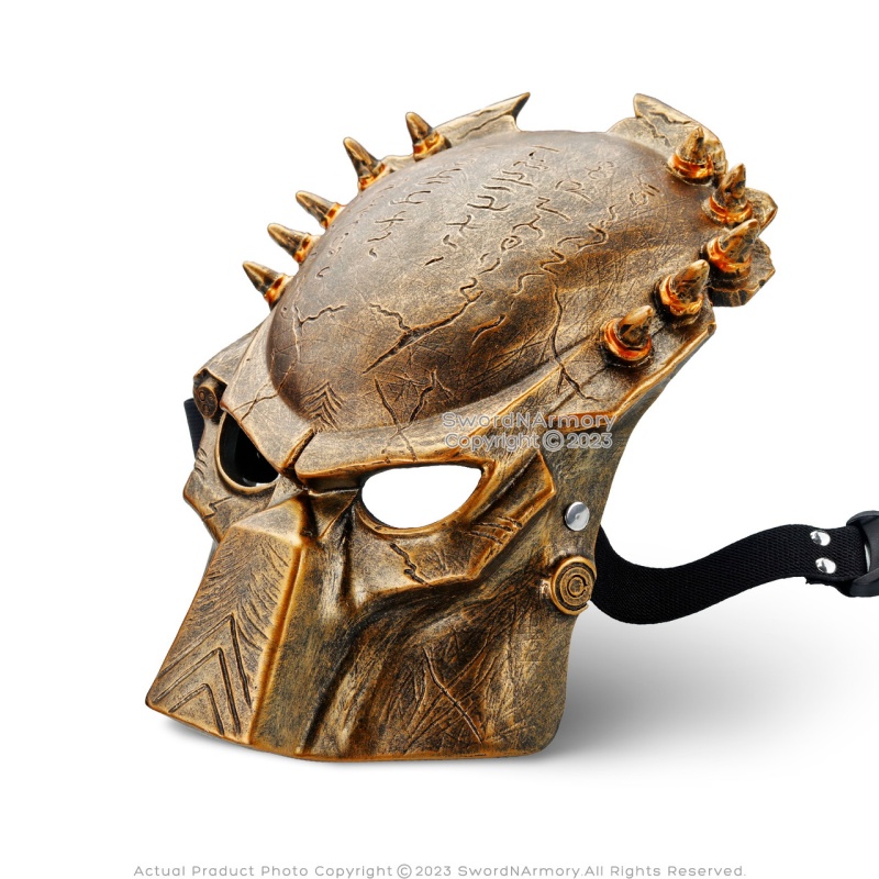 Predator Alien Mask Hunter Warrior Scifi Action Movie Comic Cosplay Bronze / Black