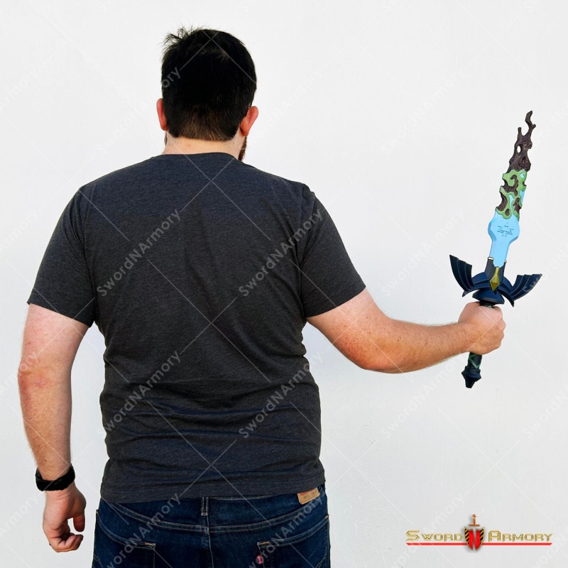 25" Foam Decayed Master Sword Hilt Tear Kingdom Legend Link Zelda Game Cosplay
