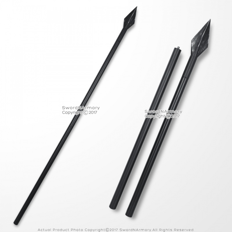 63" Foam Spartan Spear Greek 300 Detachable Foam Spear Larp Weapon Movie Prop