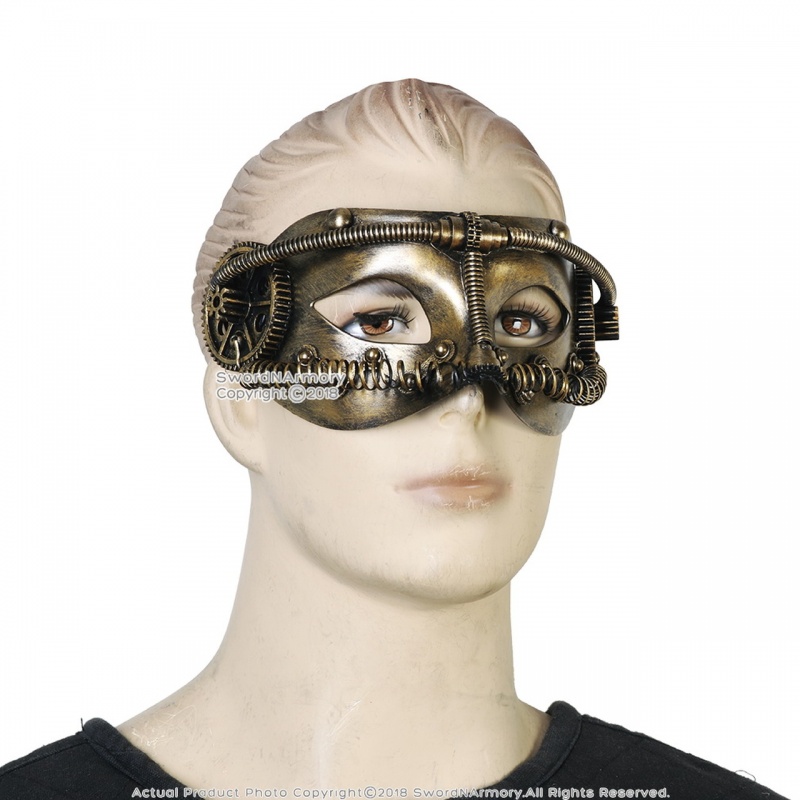 Steampunk Phantom Masquerade Full Mask Cosplay Costume Events Prop
