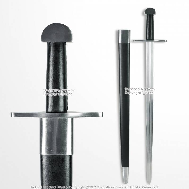 38" Battle Ready Viking Crusader Arming Sword Cold Peened Full Tang Sca Larp