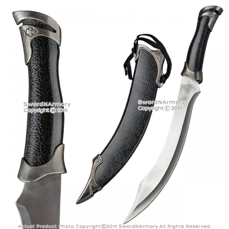 16" Middle Eastern Dagger Short Scimitar Historical Medieval Sword With Sheath