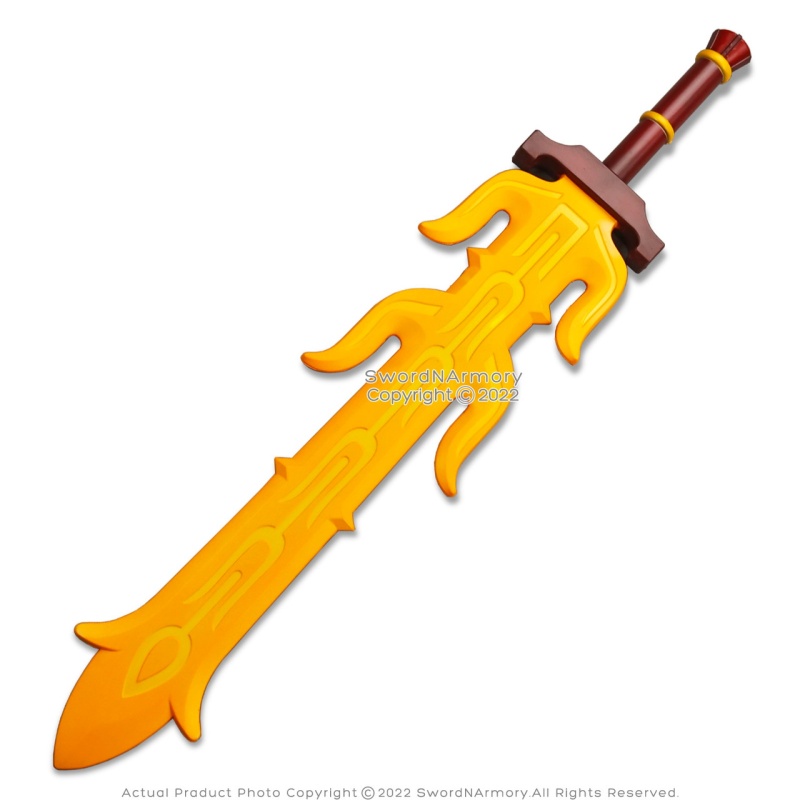 39.5" Great Flameblade Sword Zelda Link Fire Fantasy Video Game Cosplay Prop