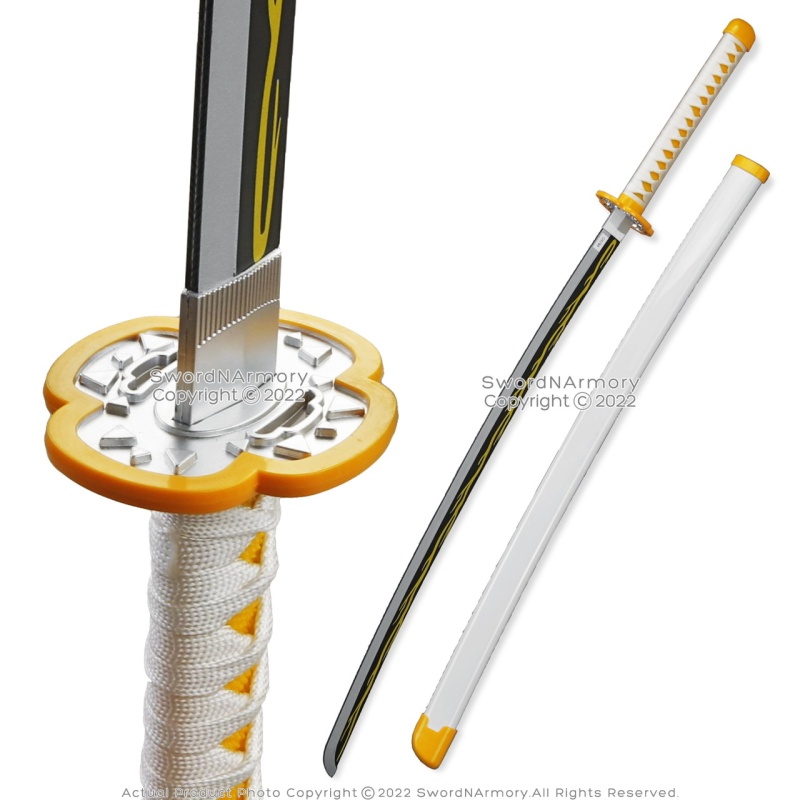 40" Abs Plastic Blade Zenitsu Agatsuma Nichirin Katana Samurai Sword