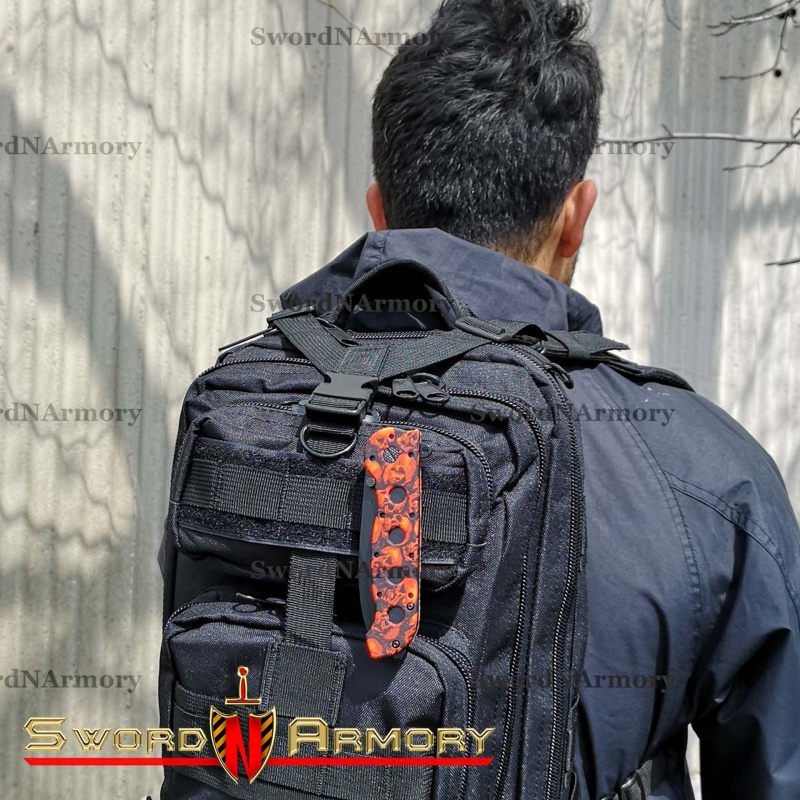 Tactical Backpack 30L with Spring Assisted Knife