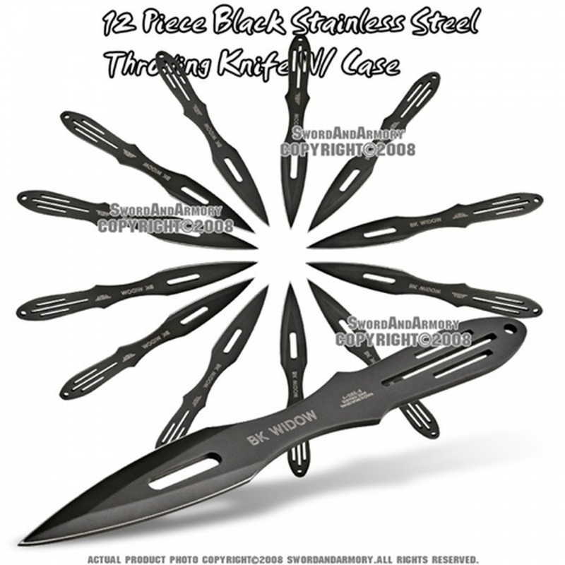 12 Piece 440 Stainless Steel Throwing Knife Set With Case 2