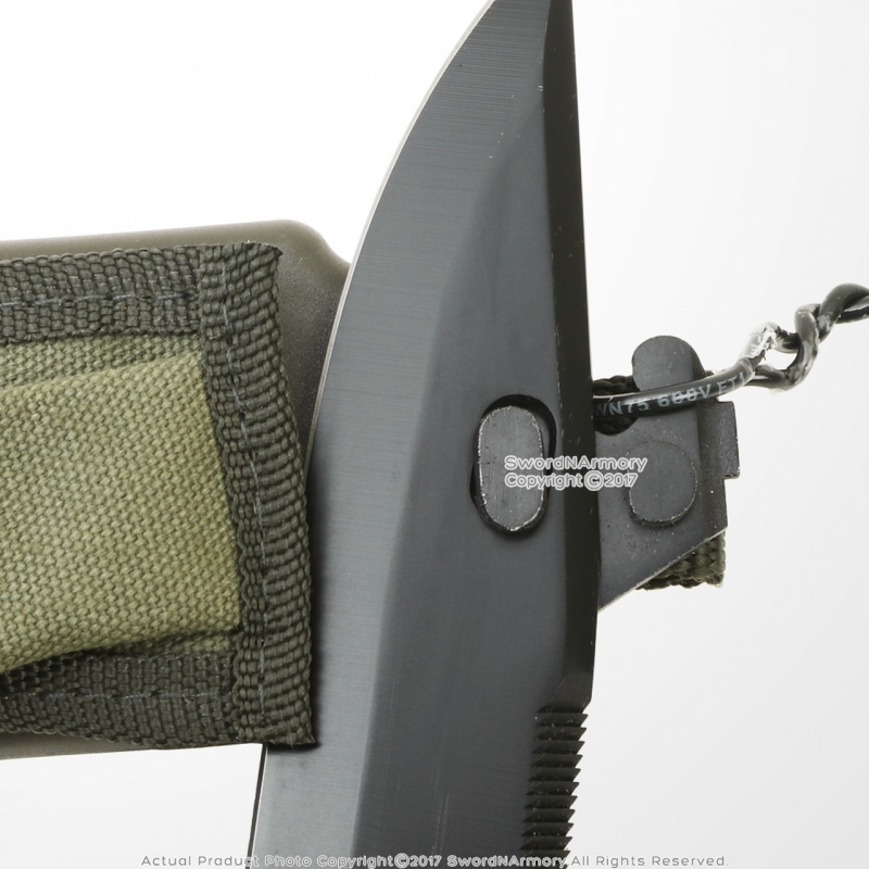 12" M9 Military Style Fixed Blade Survival Knife With Tactical Sheath