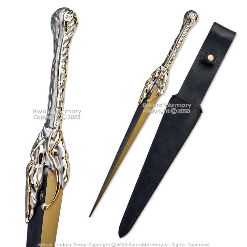 19" Finrod Dagger Knife Galadriel Stainless Steel Fantasy Rings Tv Show Sheath
