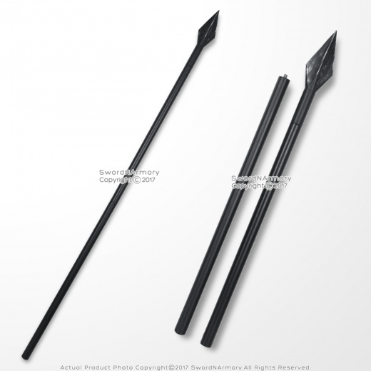 63" Foam Spartan Spear Greek 300 Detachable Foam Spear Larp Weapon Movie Prop
