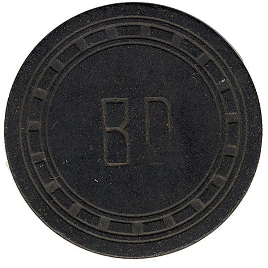 Brown Derby Casino Las Vegas Nevada 50 Cent Black Chip 1952