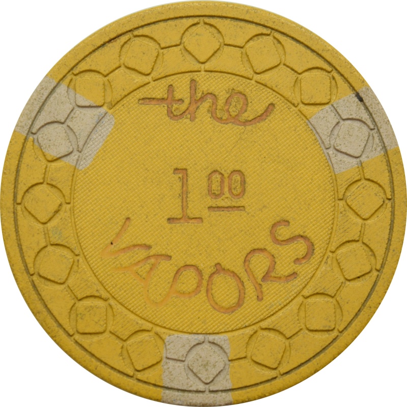 The Vapors Illegal Casino $1 Chip Hot Springs Arkansas Sqincr Mold