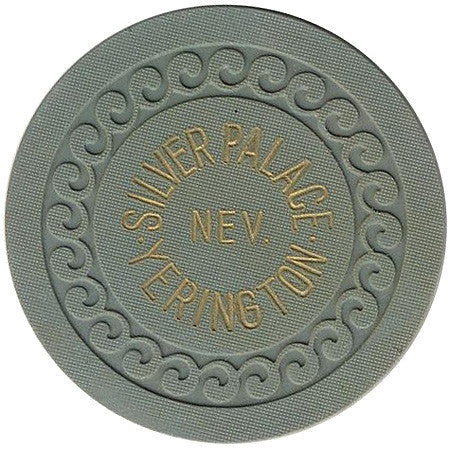 Silver Palace Casino Yerington Nevada Gray Roulette Chip 1930s