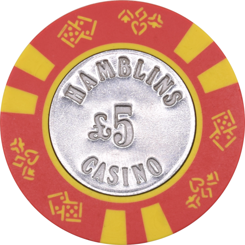 Hamblins Casinos Liverpool United Kingdom Uk £5 Chip
