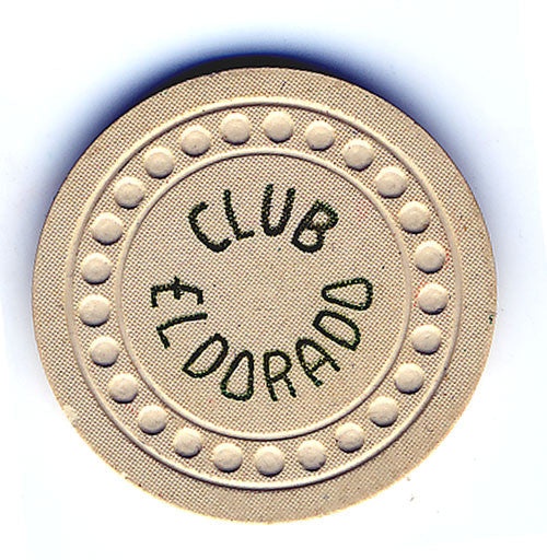 Club El Dorado Casino Las Vegas Nevada $100 Chip 1948