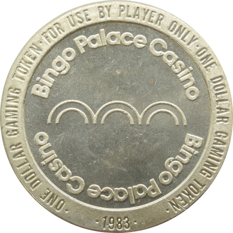 Bingo Palace Casino Las Vegas Nv $1 Token 1983